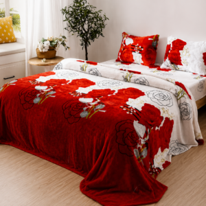 Juego de Cama Premium SHIRO Rosa Elegance 220×240 cm + 2 Fundas de Almohada 50×70 cm