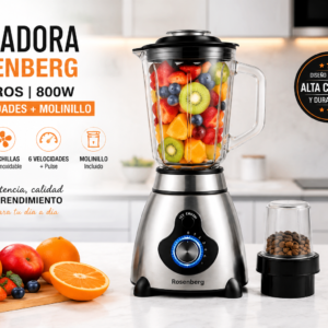 licuadora rosenberg 800w 6 velocidades